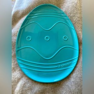 NEW Le Creuset Stoneware Easter Egg 14 inch Platter in Turqouise🪺🪺🪺